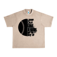French Oak I Know I Play Like A Girl Try To Keep Up Urban Heavy Tee - Bettercallsaul