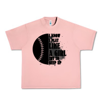 Salmon I Know I Play Like A Girl Try To Keep Up Urban Heavy Tee - Bettercallsaul