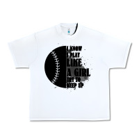 White I Know I Play Like A Girl Try To Keep Up Urban Heavy Tee - Bettercallsaul