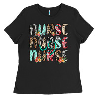Black nurse nurse nurse Ladies Tee - NancyCooperArtShop