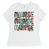 White nurse nurse nurse Ladies Tee - NancyCooperArtShop