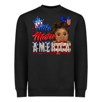 Black little mister america black boy Heavyweight Sweatshirt - CowGirlArtShop