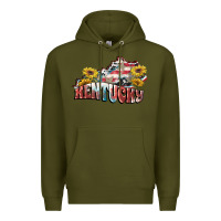 Army Green Kentucky 4th of July Premium Hoodie - FaDigitalArtStudio