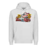 Dove Grey Kentucky 4th of July Premium Hoodie - FaDigitalArtStudio