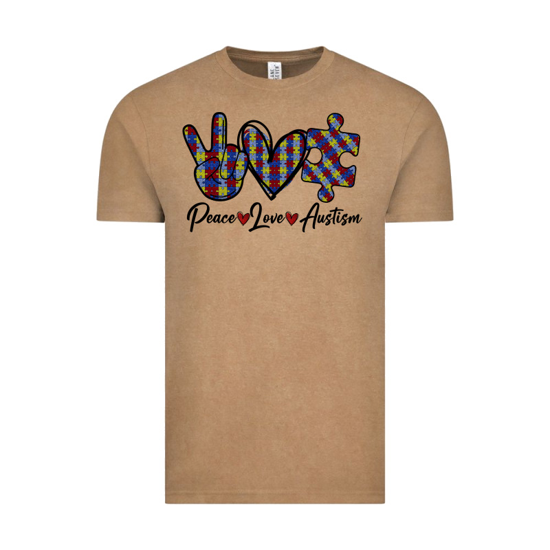 Peace Love Autism Vintage Tee by Bettercallsaul | Teevron