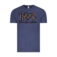 Vintage Denim Peace Love Autism Vintage Tee - Bettercallsaul
