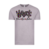 Vintage Zinc Peace Love Autism Vintage Tee - Bettercallsaul