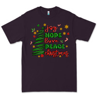 Plum joy hope love peace christmas Premium Tee - MaliasSmallBusiness