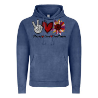 Vintage Denim Peace Love Sunshine Sunflower Vintage Hoodie - Bettercallsaul