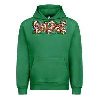 Emerald Santa skeleton christmas Urban Hoodie - Artiststas