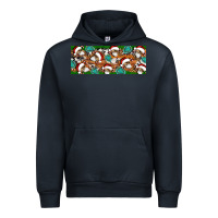 Navy Santa skeleton christmas Urban Hoodie - Artiststas