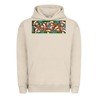 Pigment French Oak Santa skeleton christmas Urban Hoodie - Artiststas