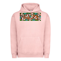 Pigment Salmon Santa skeleton christmas Urban Hoodie - Artiststas