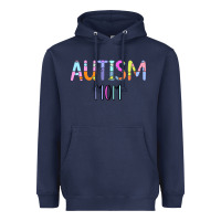 Navy Titi Pretty Art Autism Mom Heavyweight Hoodie - CowhideDigitalArt