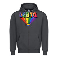 Smoke lgbtq pride Zipper Hoodie - FaDigitalArtStudio