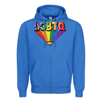 True Royal lgbtq pride Zipper Hoodie - FaDigitalArtStudio