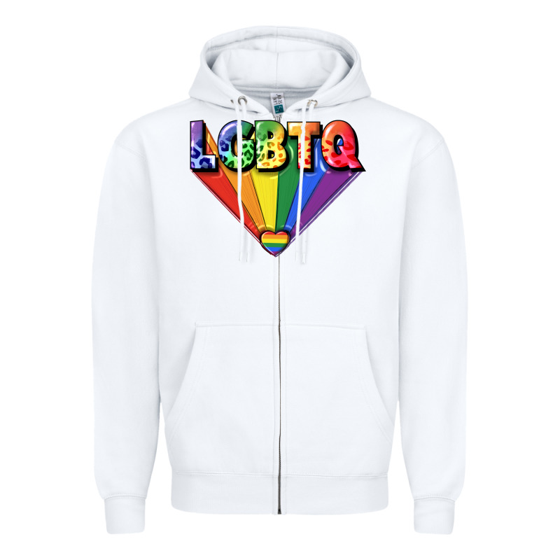 Lgbtq Pride Zipper Hoodie by FaDigitalArtStudio | Teevron