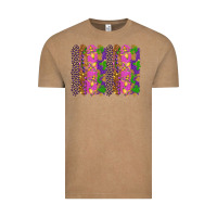Vintage Coffee mardi gras brushstrokes Vintage Tee - RanaPortraitStore