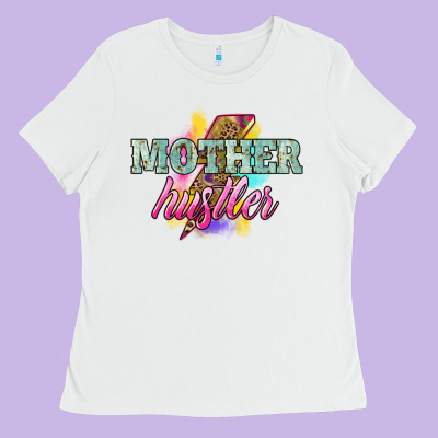 Mother Hustler Lightning Bolt Ladies Tee Designed By Nancycooperartshop