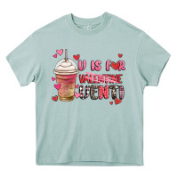 Arona v is for valentine venti coffee cup Heavy Core Tee - MaliasSmallBusiness