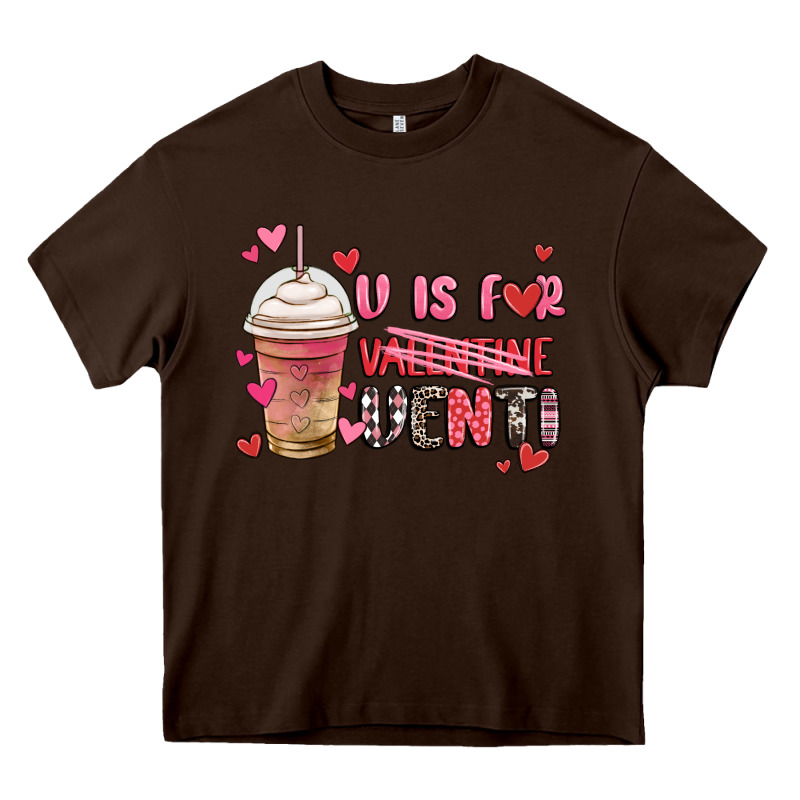 V Is For Valentine Venti Coffee Cup Heavy Core Tee by MaliasSmallBusiness | Teevron