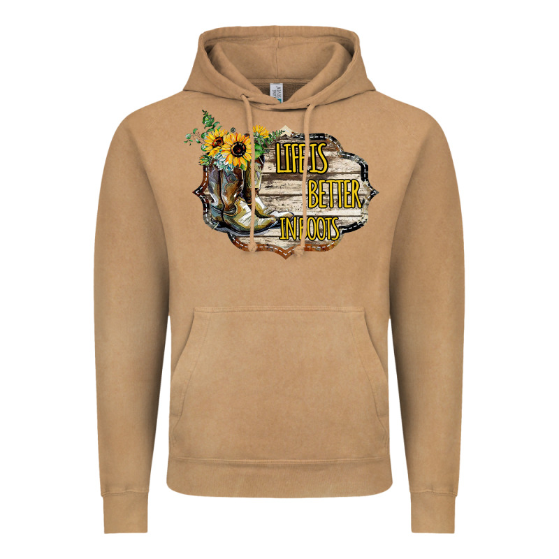 Life Is Better In Boots Vintage Hoodie by Bettercallsaul | Teevron