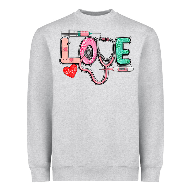 Love Nursing Heavyweight Sweatshirt by CowGirlArtShop | Teevron