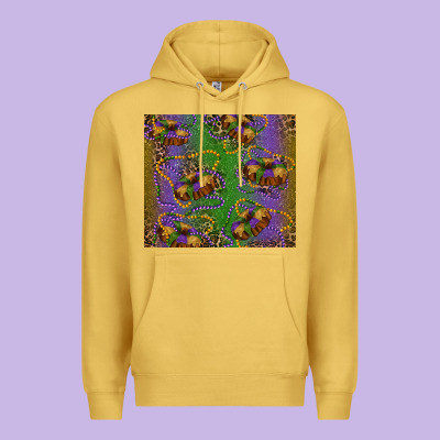 Mardi Gras King Cake Leopard Premium Hoodie Designed By Ranaportraitstore
