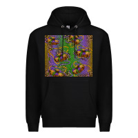 Black mardi gras king cake leopard Premium Hoodie - RanaPortraitStore