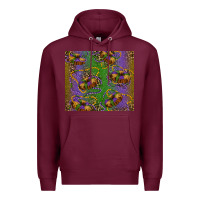 Burgundy mardi gras king cake leopard Premium Hoodie - RanaPortraitStore