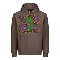 Coffee mardi gras king cake leopard Premium Hoodie - RanaPortraitStore