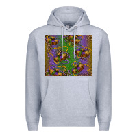 Heather Grey mardi gras king cake leopard Premium Hoodie - RanaPortraitStore