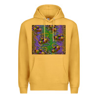 Mustard mardi gras king cake leopard Premium Hoodie - RanaPortraitStore