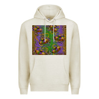 Oatmeal Heather mardi gras king cake leopard Premium Hoodie - RanaPortraitStore