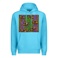 Ocean Blue mardi gras king cake leopard Premium Hoodie - RanaPortraitStore