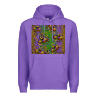 Purple mardi gras king cake leopard Premium Hoodie - RanaPortraitStore