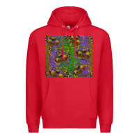 Red mardi gras king cake leopard Premium Hoodie - RanaPortraitStore