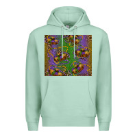 Seafoam mardi gras king cake leopard Premium Hoodie - RanaPortraitStore