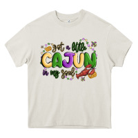 Cream got a little cajun in my soul Heavy Core Tee - MaliasSmallBusiness