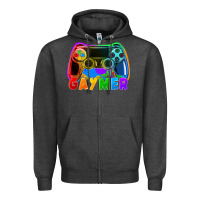 Charcoal Heather Gaymer Zipper Hoodie - FaDigitalArtStudio