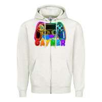 Oatmeal Heather Gaymer Zipper Hoodie - FaDigitalArtStudio