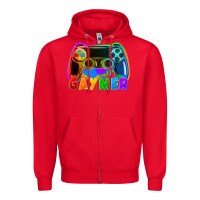 Red Gaymer Zipper Hoodie - FaDigitalArtStudio