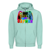 Seafoam Gaymer Zipper Hoodie - FaDigitalArtStudio