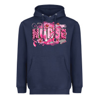 Navy breast cancer nurse Heavyweight Hoodie - LillyAllenDesigns