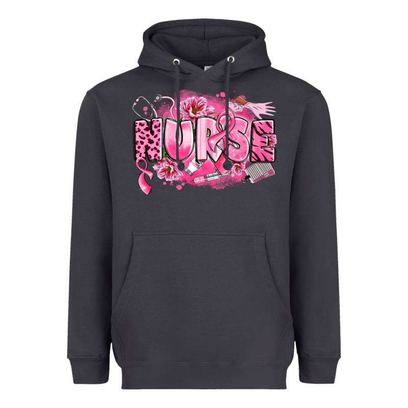 Breast Cancer Nurse Heavyweight Hoodie by LillyAllenDesigns | Teevron