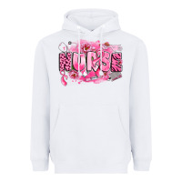 White breast cancer nurse Heavyweight Hoodie - LillyAllenDesigns