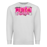 Dove Grey valentine medical assistant Premium Sweatshirt - CowhideDigitalArt