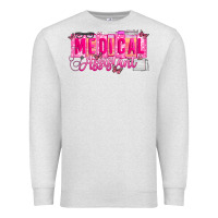 Oatmeal Heather valentine medical assistant Premium Sweatshirt - CowhideDigitalArt
