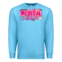 Ocean Blue valentine medical assistant Premium Sweatshirt - CowhideDigitalArt