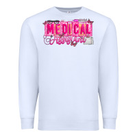 White valentine medical assistant Premium Sweatshirt - CowhideDigitalArt
